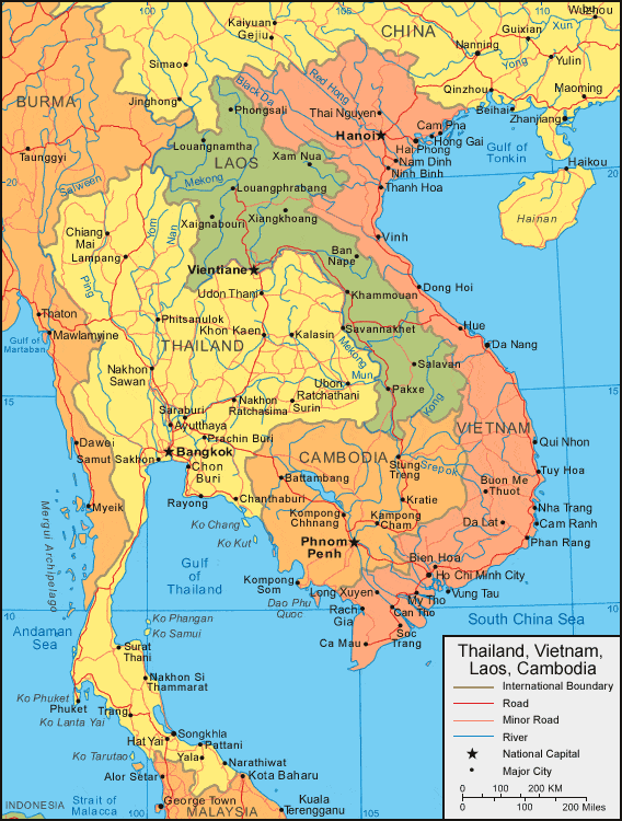 vietnam map